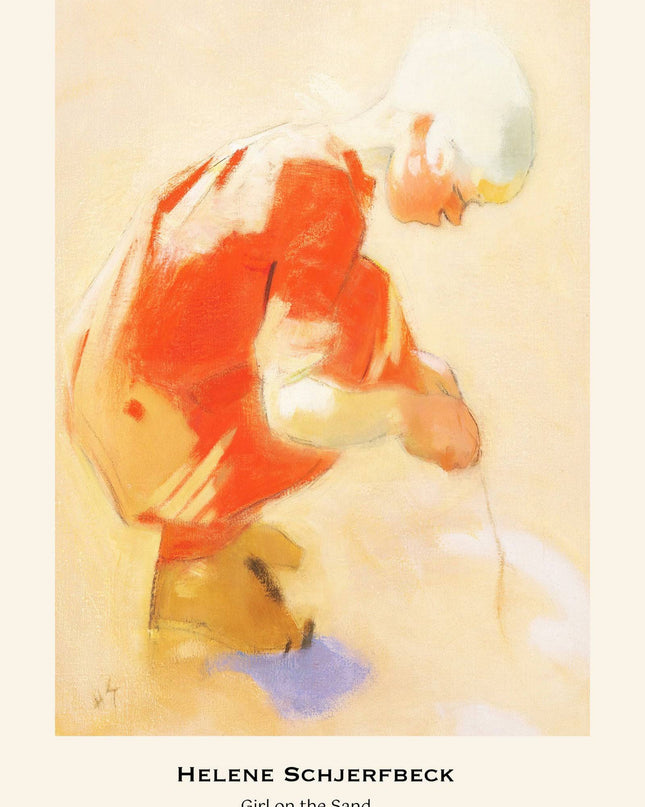 Helene Schjerfbeck - Girl on the Sand Poster