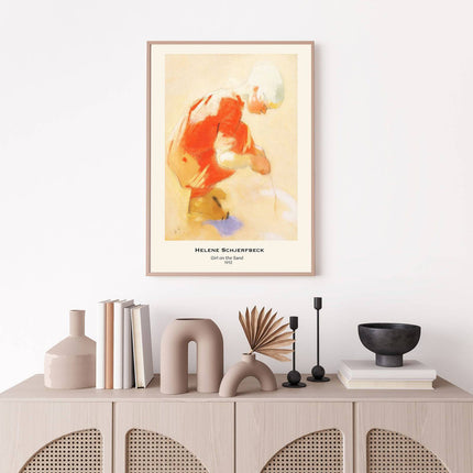 Helene Schjerfbeck - Girl on the Sand Poster