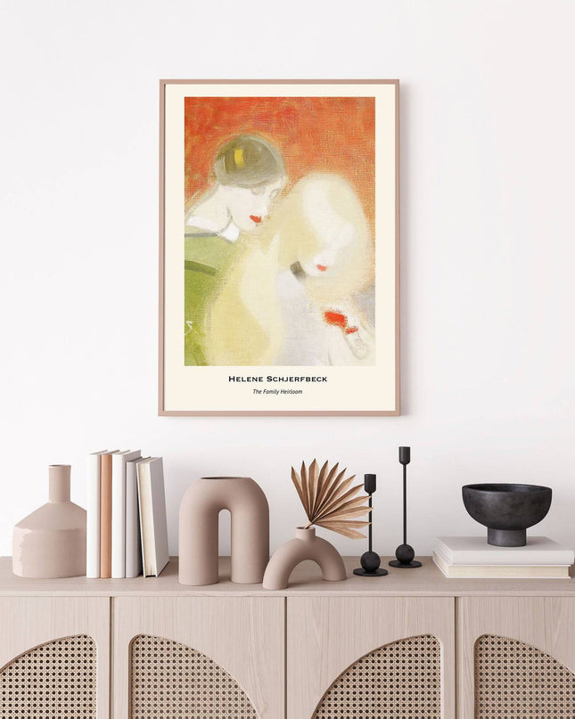 Helene Schjerfbeck - The Family Heirloom Poster