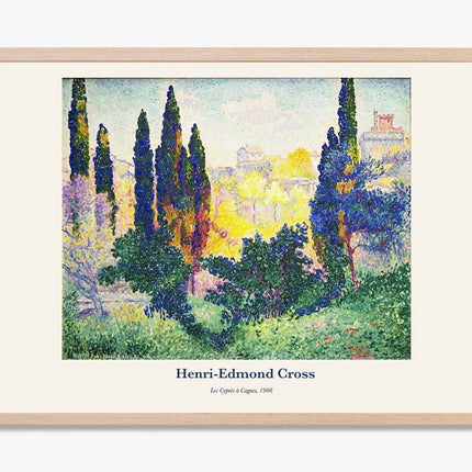 Henri-Edmond Cross - Les Cyprès à Cagnes Poster