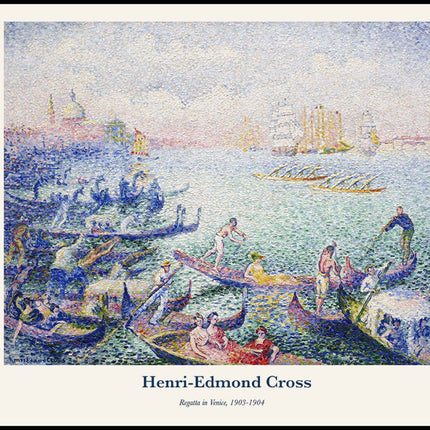 Henri-Edmond Cross - Regatta in Venice Poster