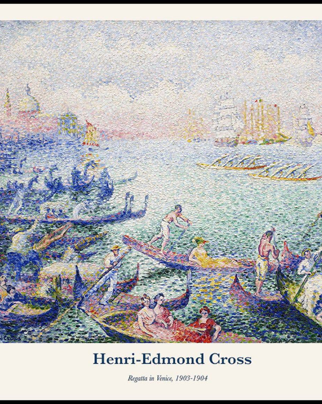 Henri-Edmond Cross - Regatta in Venice Poster