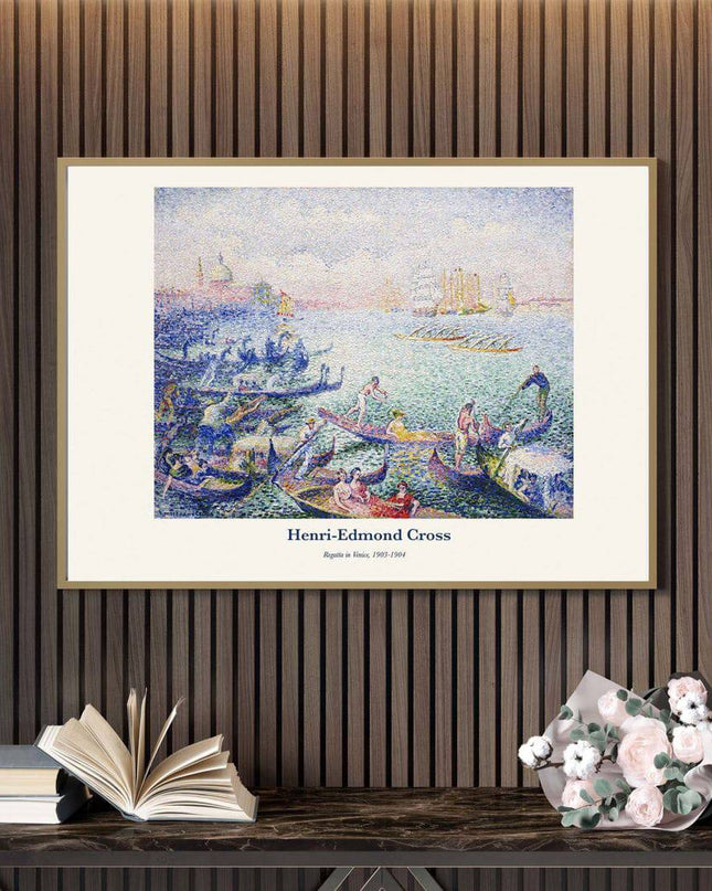 Henri-Edmond Cross - Regatta in Venice Poster