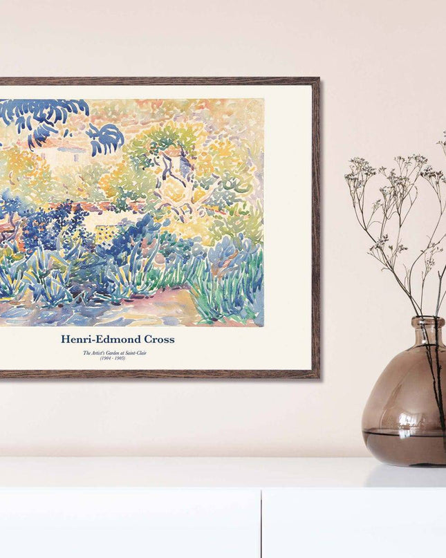 Henri-Edmond Cross - The Artist's Garden at Saint-Clair Poster