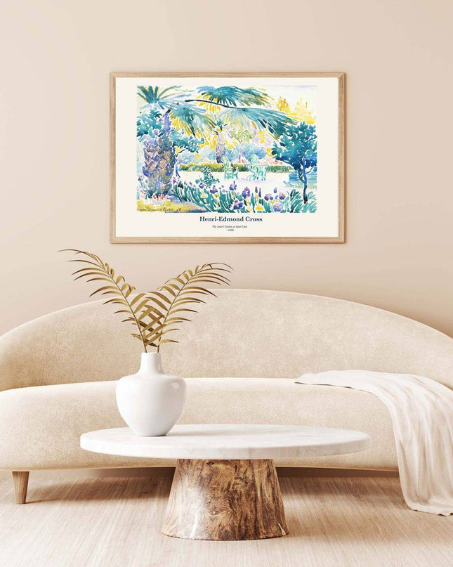 Henri-Edmond Cross - The Artists's Garden at Saint-Clair Poster