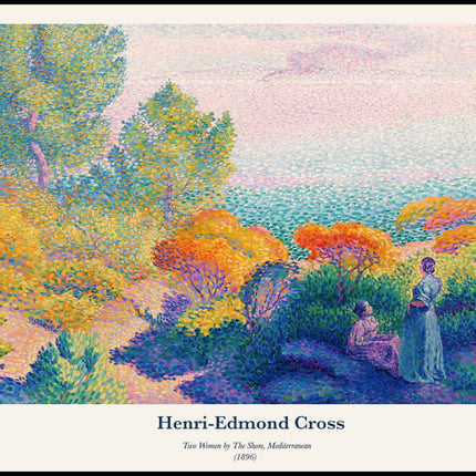 Henri-Edmond Cross - Two Women by The Shore Poster