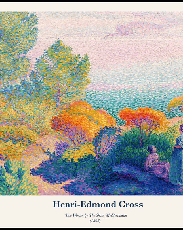 Henri-Edmond Cross - Two Women by The Shore Poster
