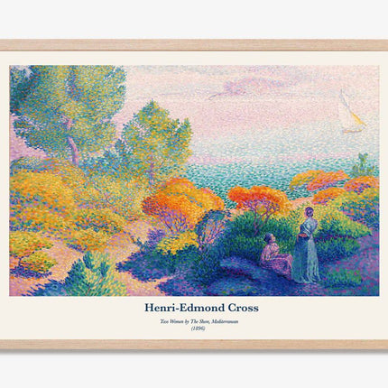 Henri-Edmond Cross - Two Women by The Shore Poster
