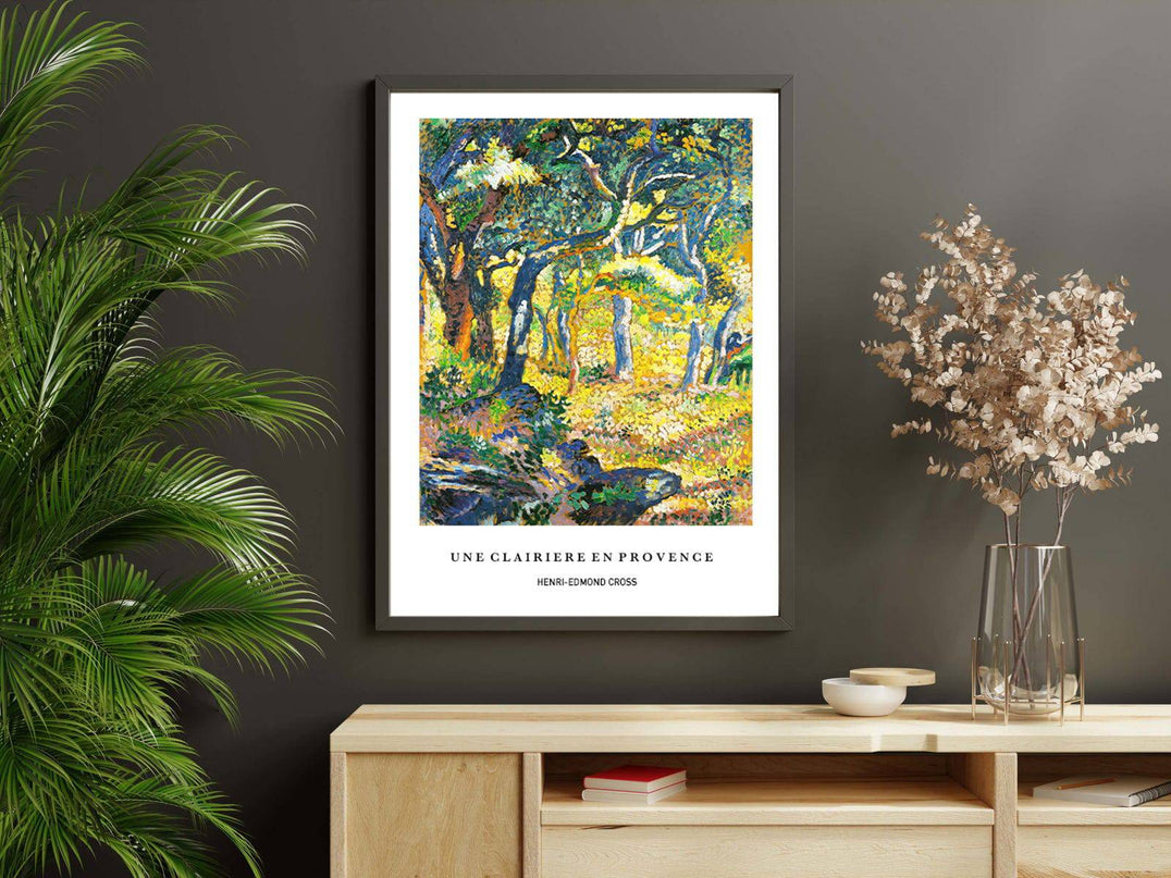 Henri-Edmond Cross - Une Clairière en Provence Poster