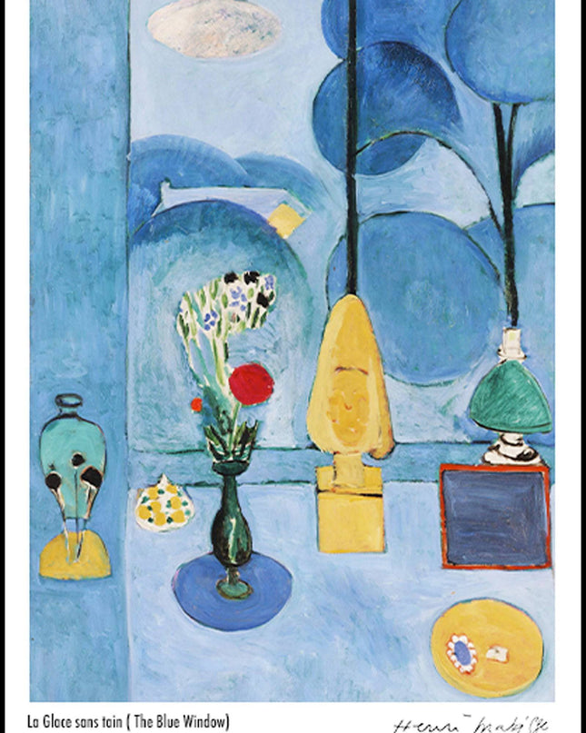 Henri Matisse - La Glace sans Tain (The Blue Window) Poster