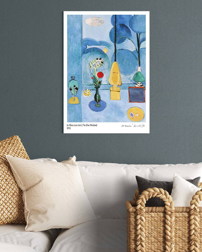 Henri Matisse - La Glace sans Tain (The Blue Window) Poster