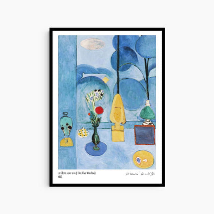 Henri Matisse - La Glace sans Tain (The Blue Window) Poster