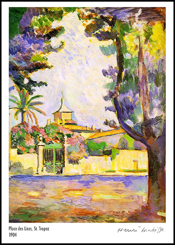 Henri Matisse - Place des Lices, St. Tropez Poster