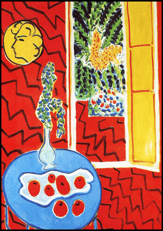 Henri Matisse - Red Interior 'Still Life on a Blue Table'