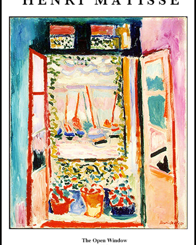 Henri Matisse - The Open Window Poster