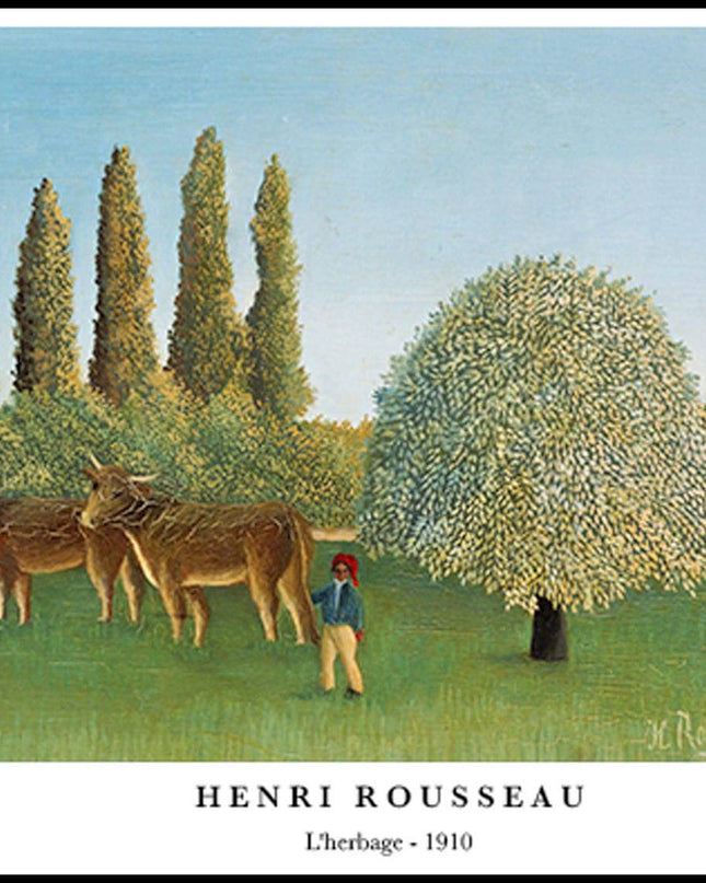 Henri Rousseau - L'herbage Poster