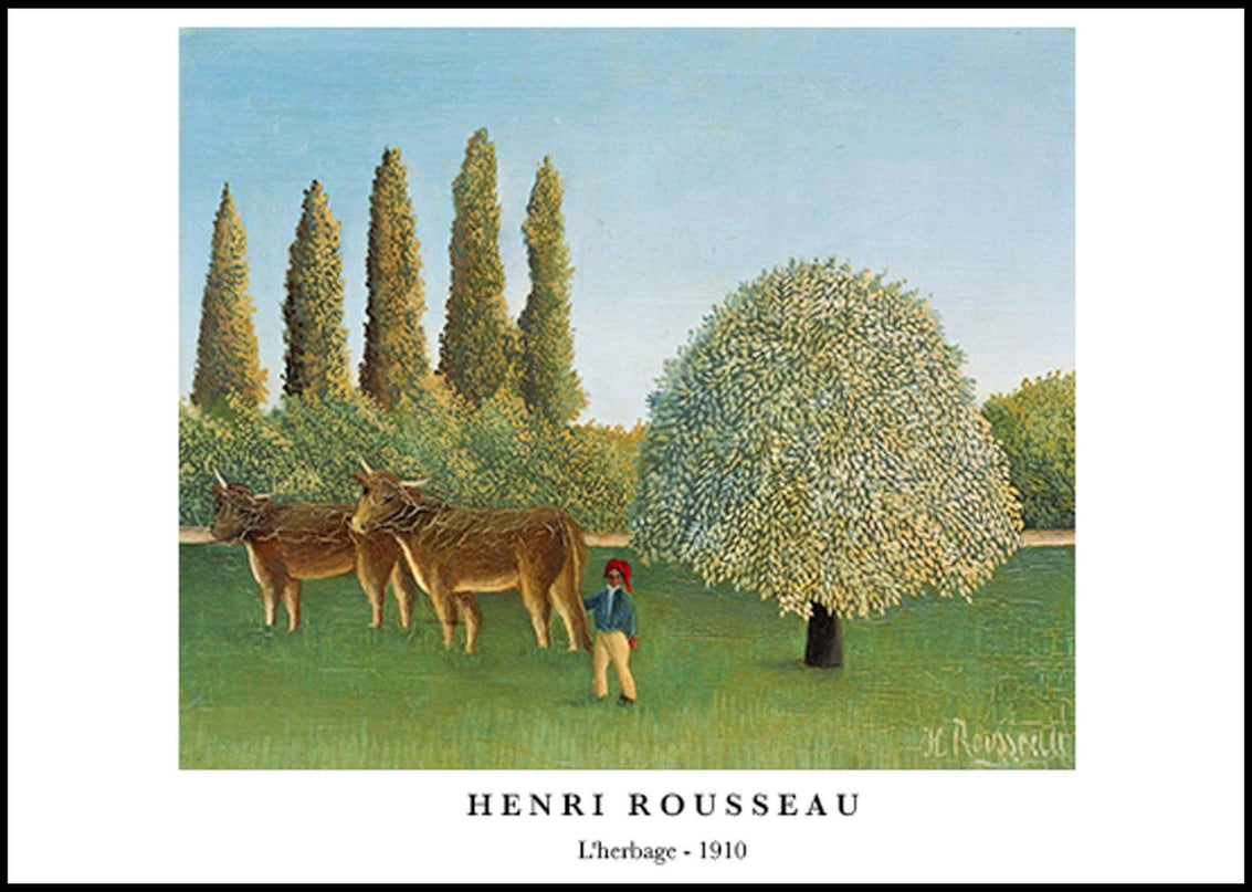 Henri Rousseau - L'herbage Poster
