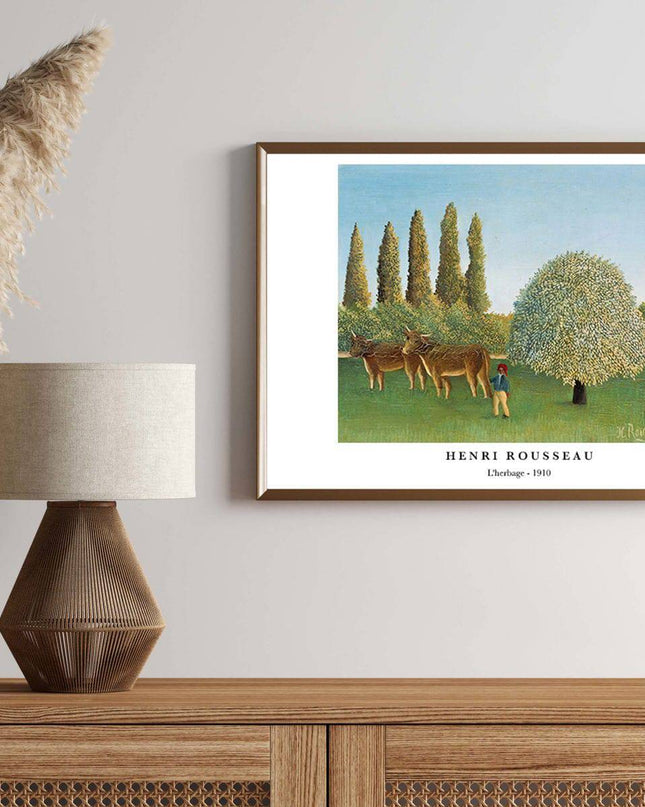 Henri Rousseau - L'herbage Poster