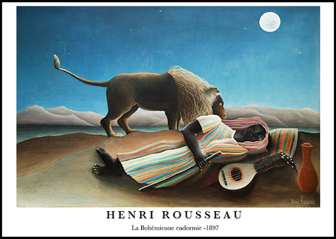 Henri Rousseau - La Bohémmienne endormie Poster
