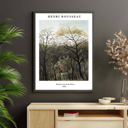 Henri Rousseau - Rendez-vous in the Forest Poster