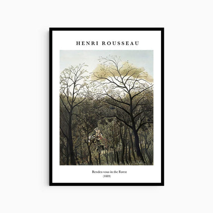 Henri Rousseau - Rendez-vous in the Forest Poster