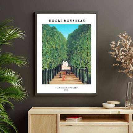 Henri Rousseau - The Avenue in Saint-Cloud Park Poster