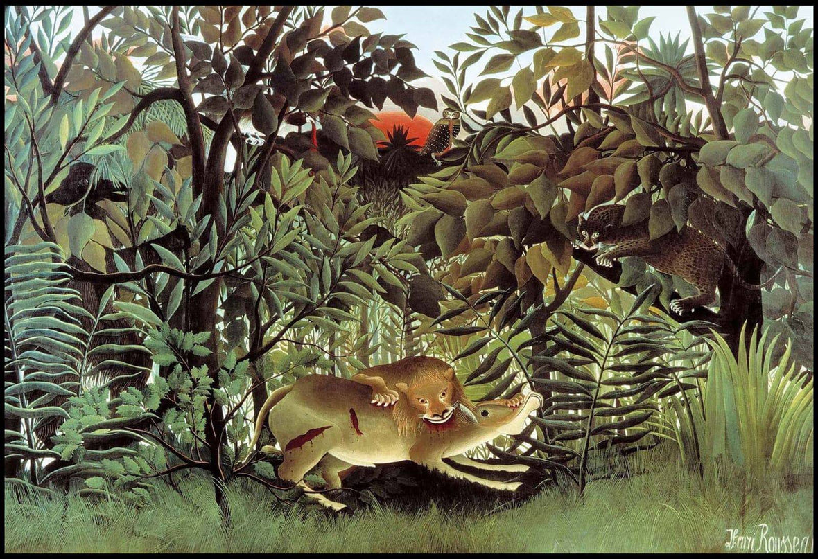 Henri Rousseau - The Hungry Lion Throws Itself on the Antelope