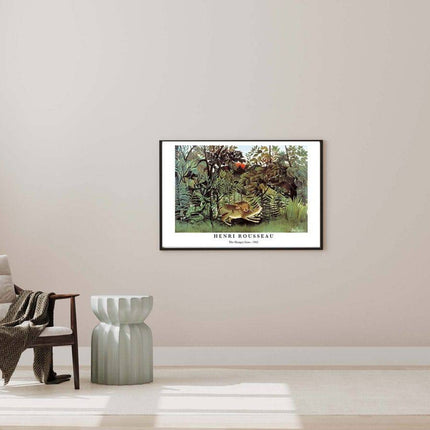 Henri Rousseau - The Hungry of Lion Poster