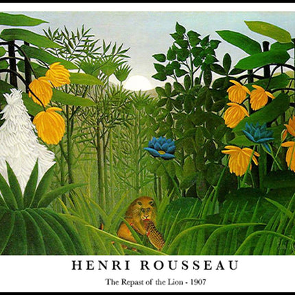 Henri Rousseau - The Repast of the Lion Poster