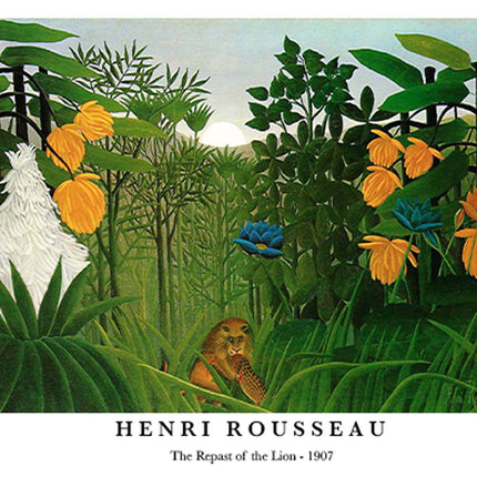 Henri Rousseau - The Repast of the Lion Poster