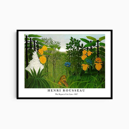 Henri Rousseau - The Repast of the Lion Poster