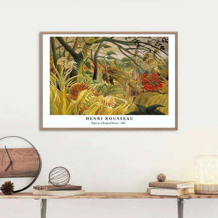 Henri Rousseau - Tiger in a Tropical Storm Poster