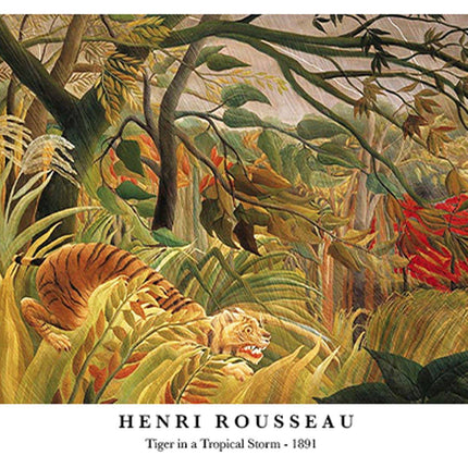 Henri Rousseau - Tiger in a Tropical Storm Poster