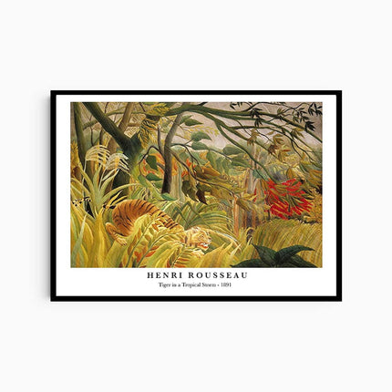 Henri Rousseau - Tiger in a Tropical Storm Poster