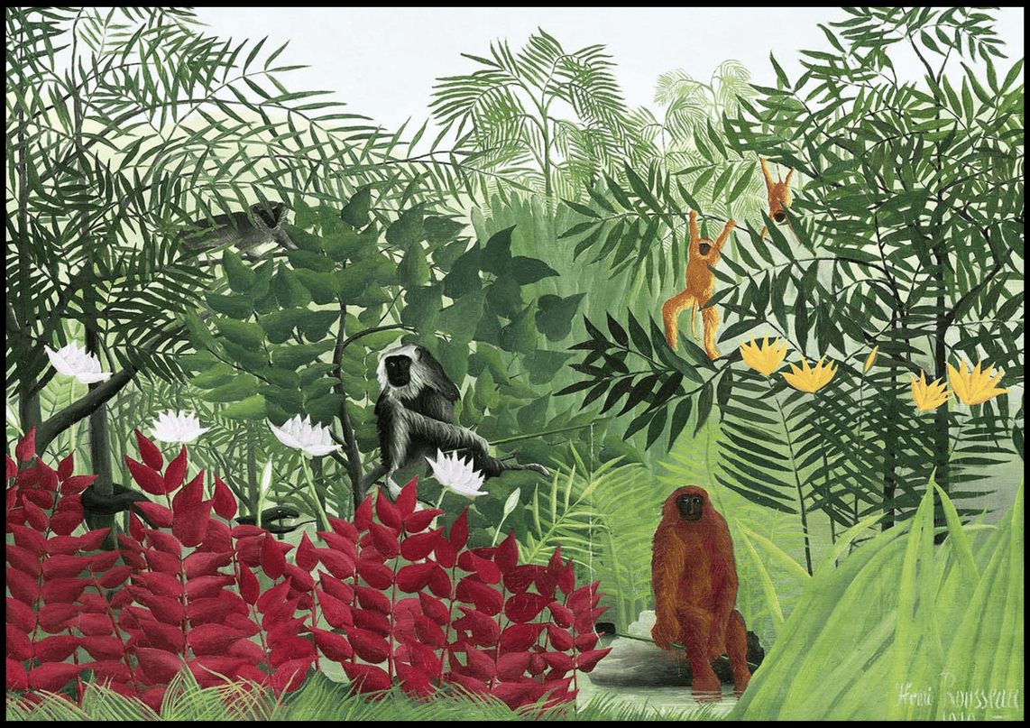 Henri Rousseau - Tropical Forest with Monkeys