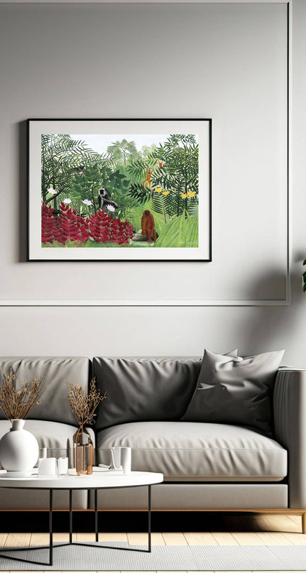 Henri Rousseau - Tropical Forest with Monkeys