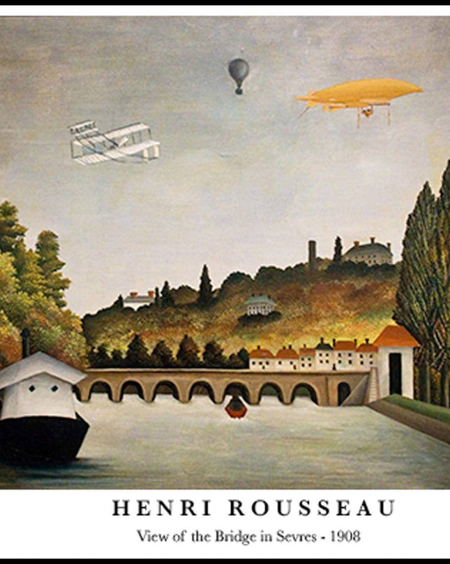 Henri Rousseau - View of the Bridge in Sevres Poster