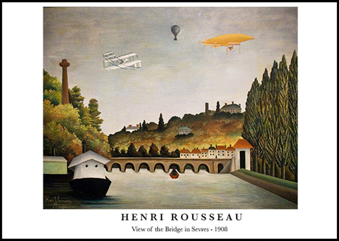 Henri Rousseau - View of the Bridge in Sevres Poster