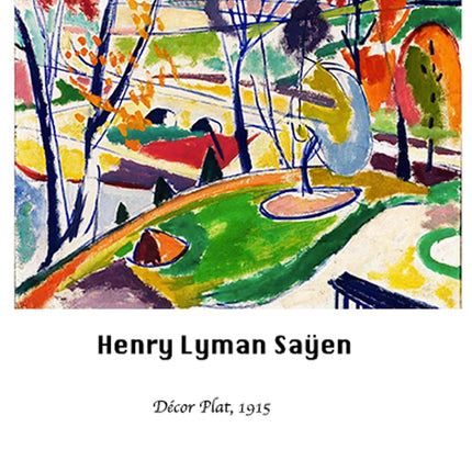 Henry Lyman Saÿen - Décor Plat Poster