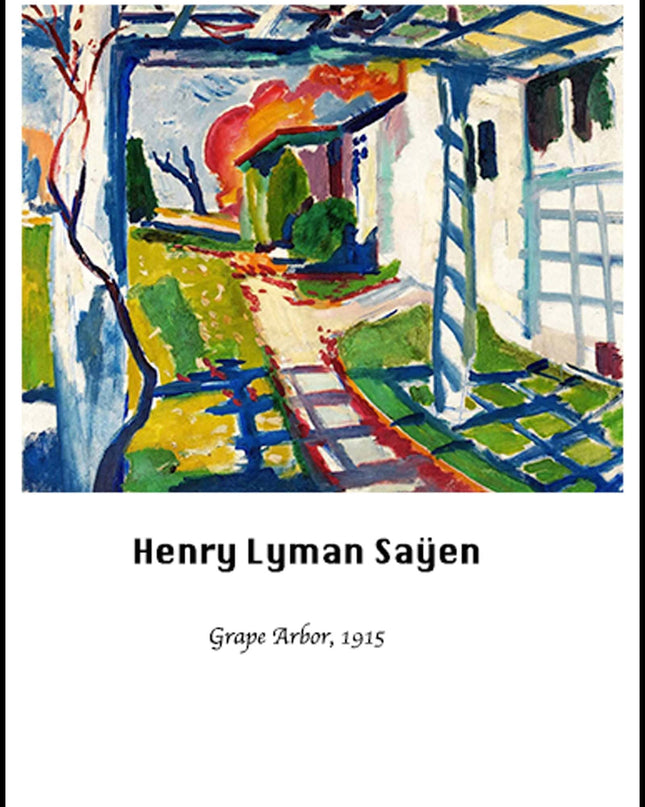 Henry Lyman Saÿen - Grape Arbor Poster