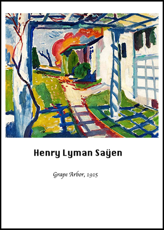 Henry Lyman Saÿen - Grape Arbor Poster