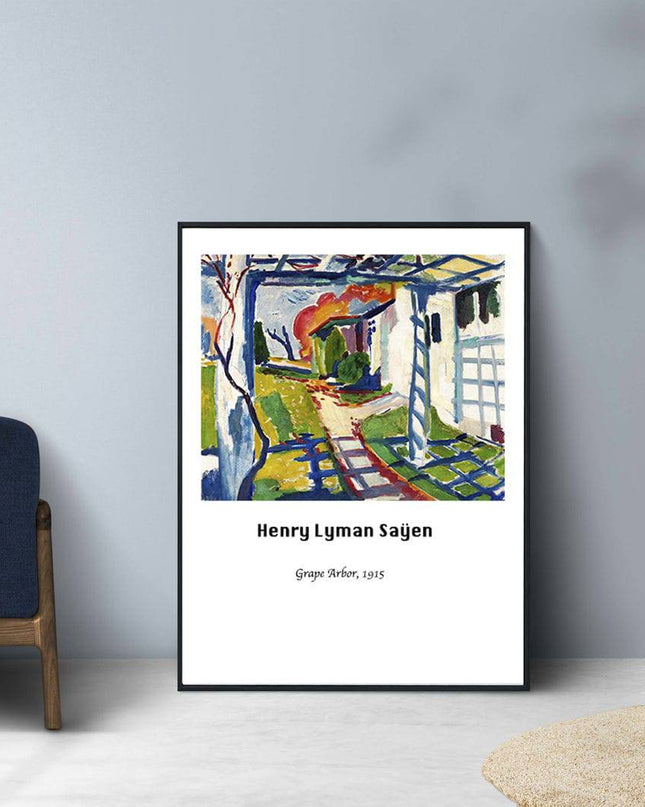 Henry Lyman Saÿen - Grape Arbor Poster