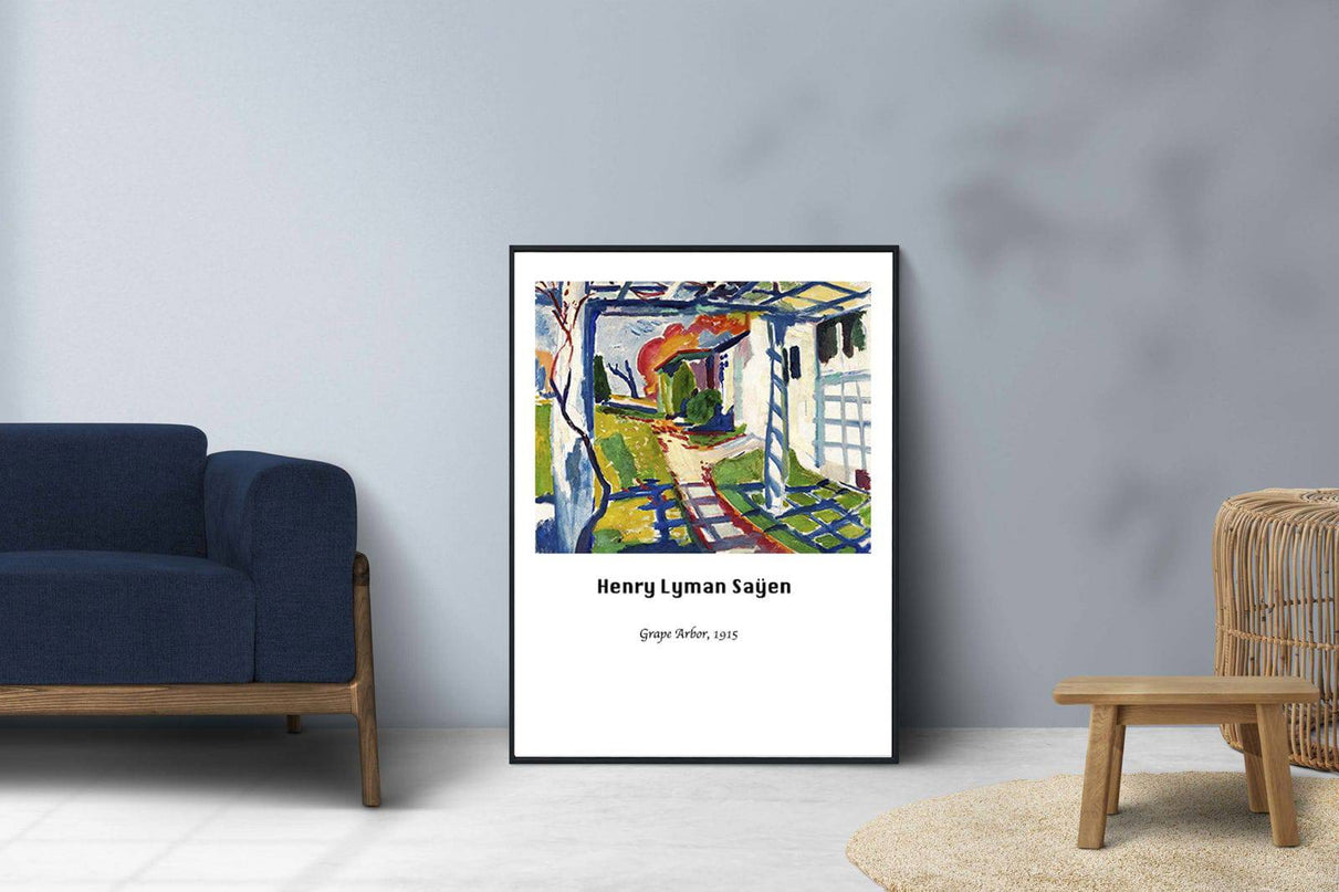 Henry Lyman Saÿen - Grape Arbor Poster