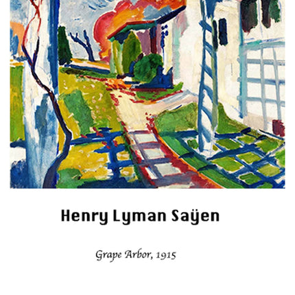 Henry Lyman Saÿen - Grape Arbor Poster