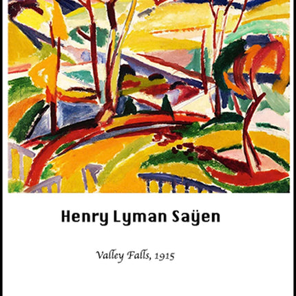 Henry Lyman Saÿen - Valley Falls Poster