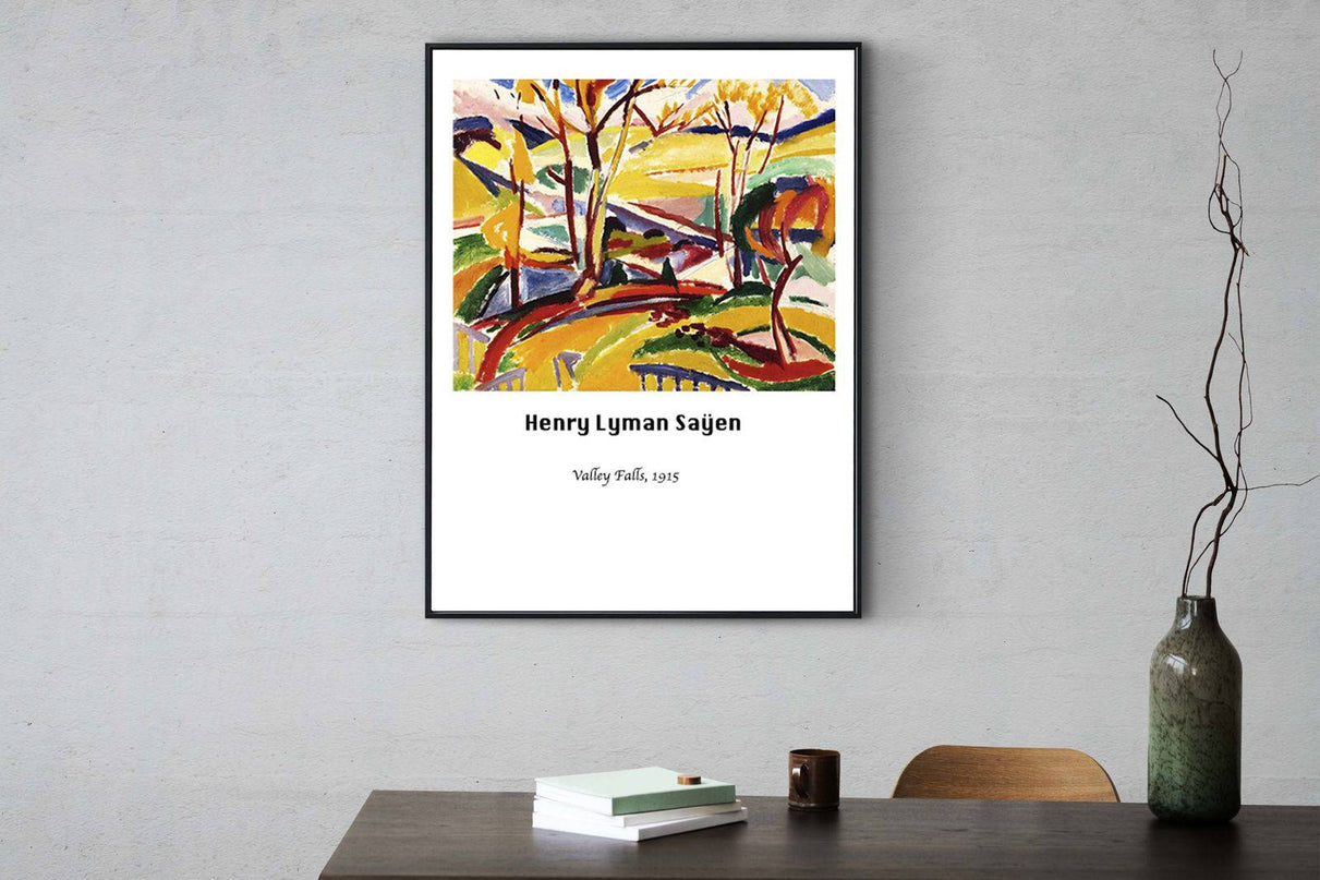 Henry Lyman Saÿen - Valley Falls Poster