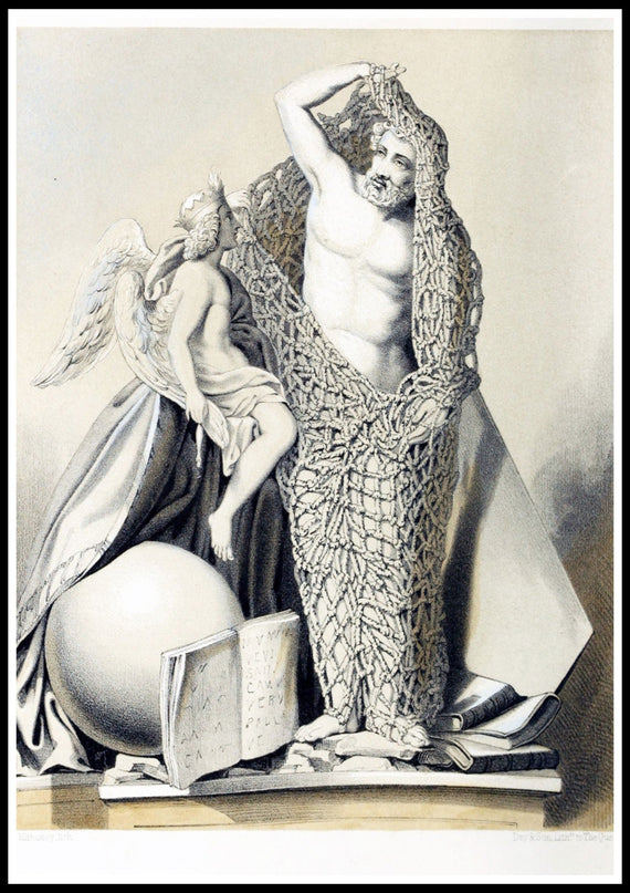 Henry Noel Humphreys - Man escaping from the net of sin, Naples Poster