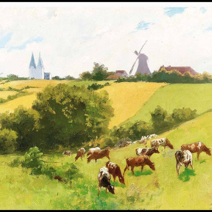 Hermann Seeger - Herd of Animals in a Summer Landscape