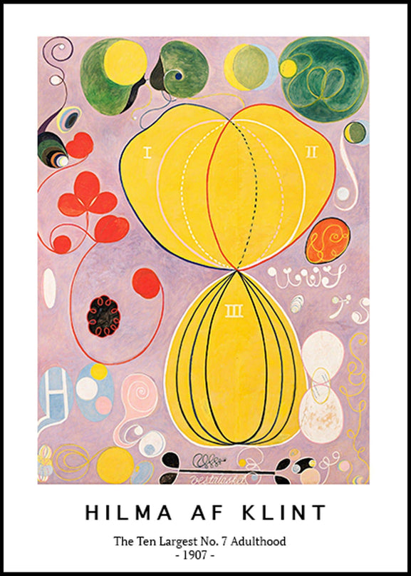 Hilma af Klint - The Ten Largest No. 7 Adulthood Poster