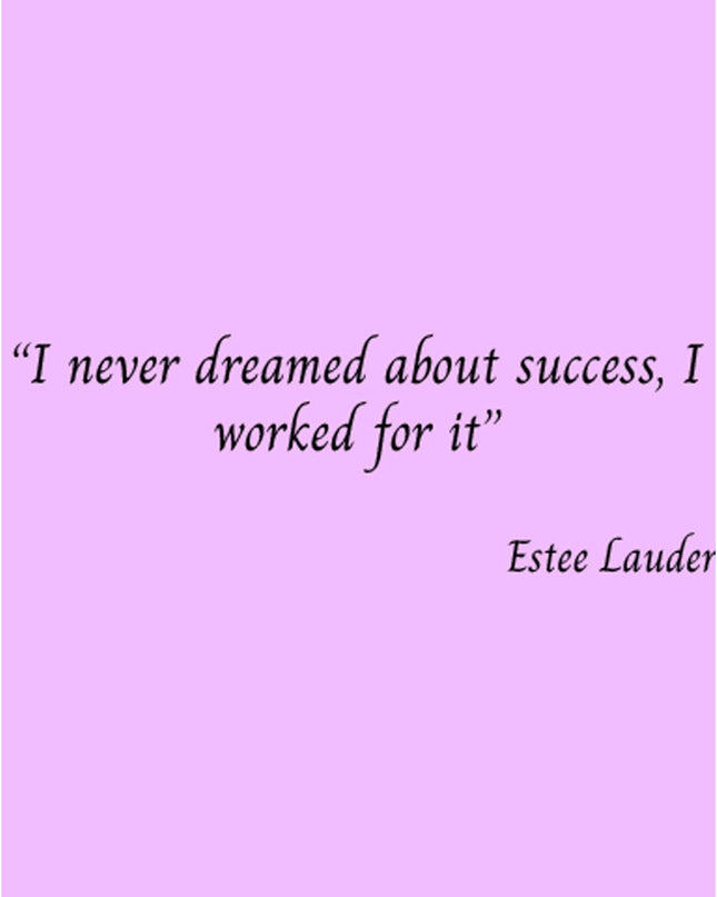 I Never Dreamed About Success, I Worked For It Poster